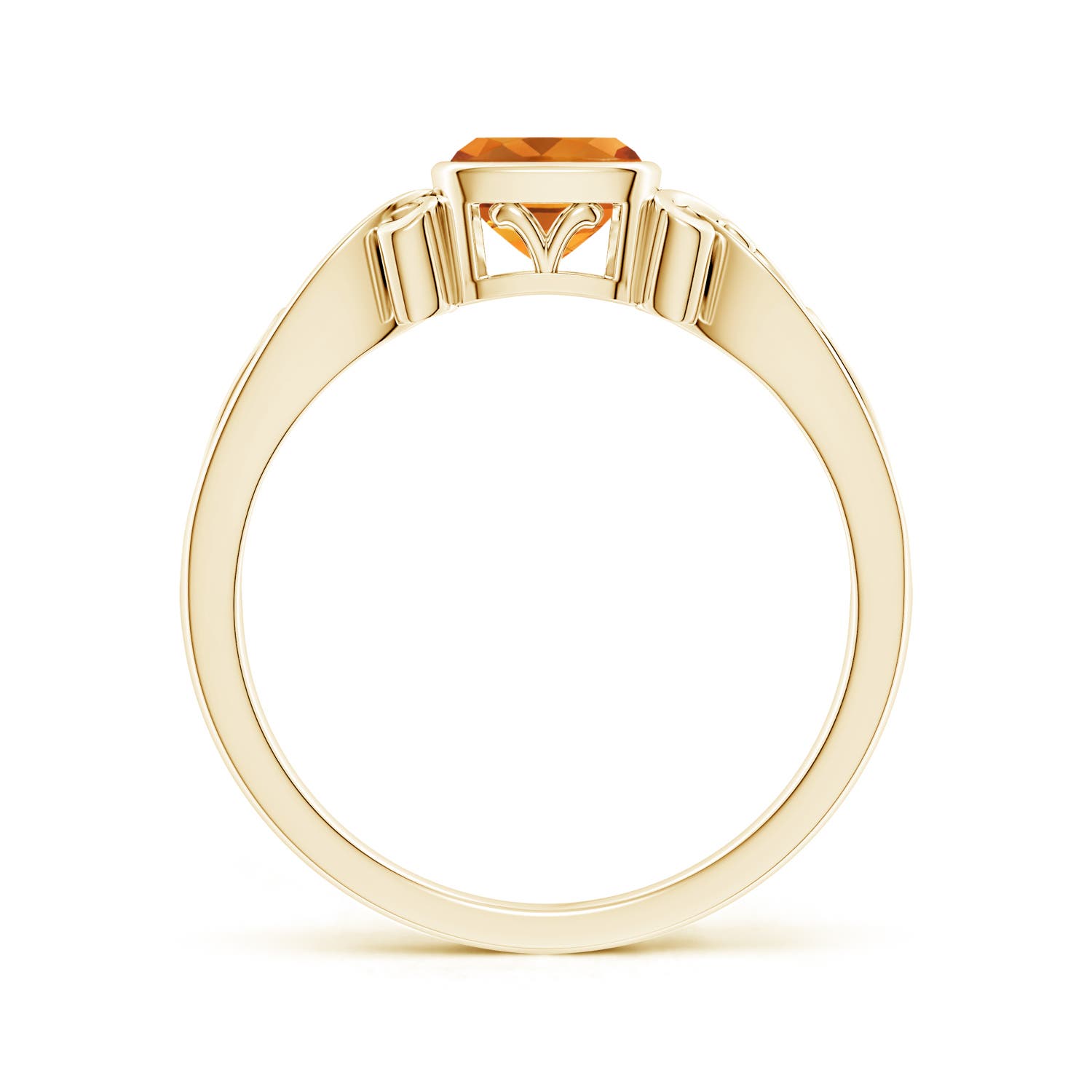 AAA - Citrine / 0.6 CT / 14 KT Yellow Gold