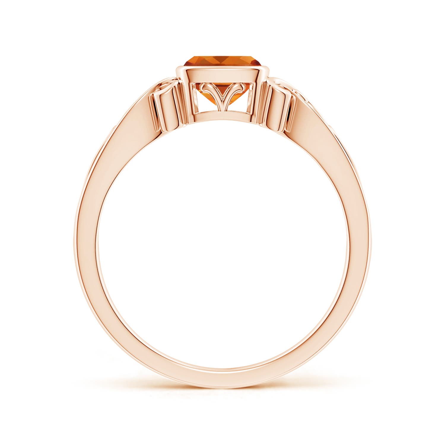 AAAA - Citrine / 0.6 CT / 14 KT Rose Gold