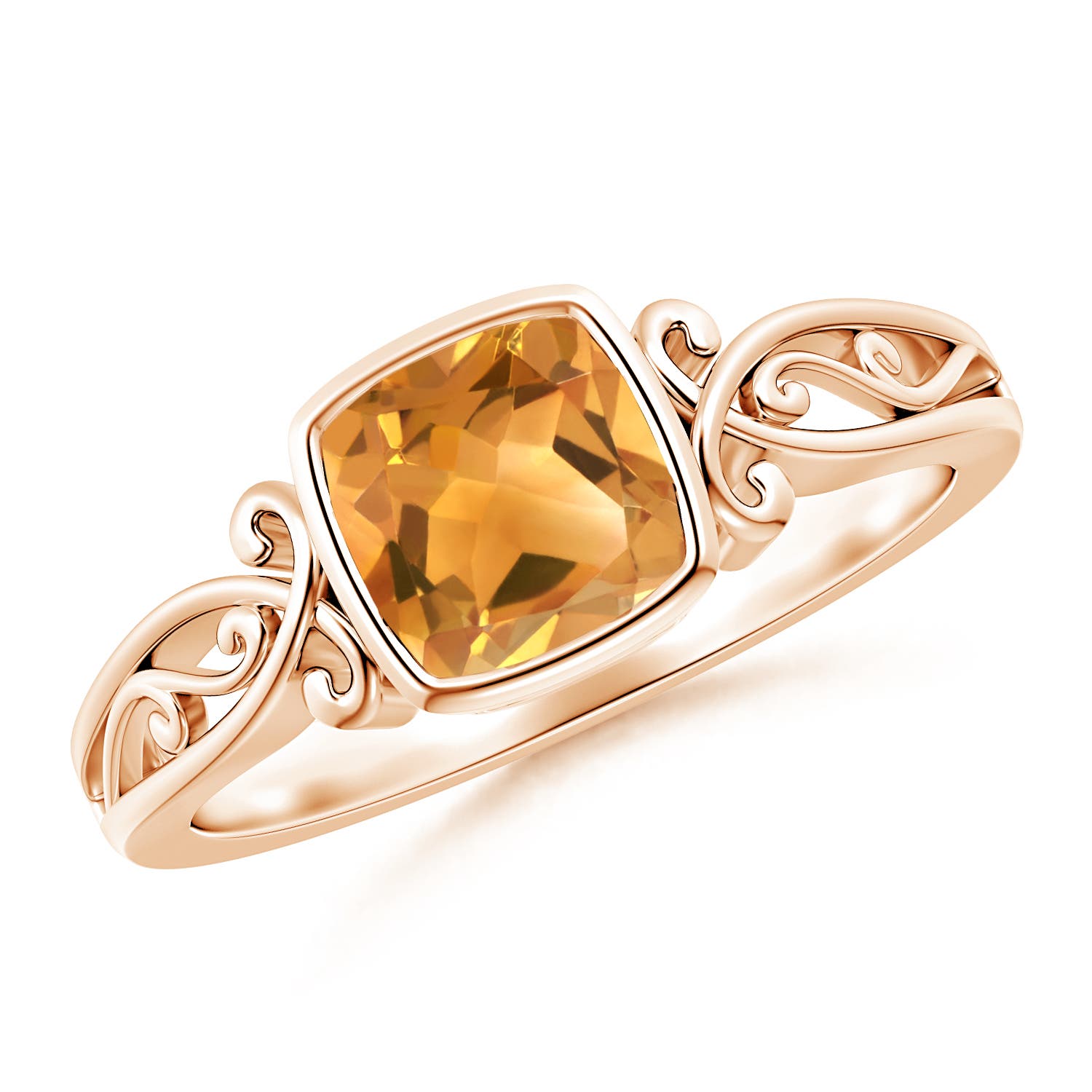 A - Citrine / 0.9 CT / 14 KT Rose Gold