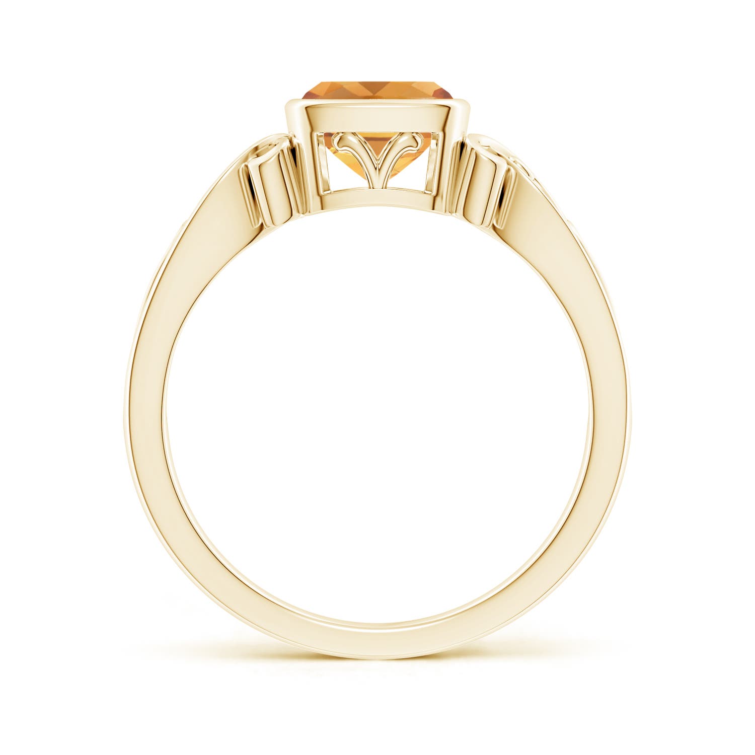 A - Citrine / 0.9 CT / 14 KT Yellow Gold