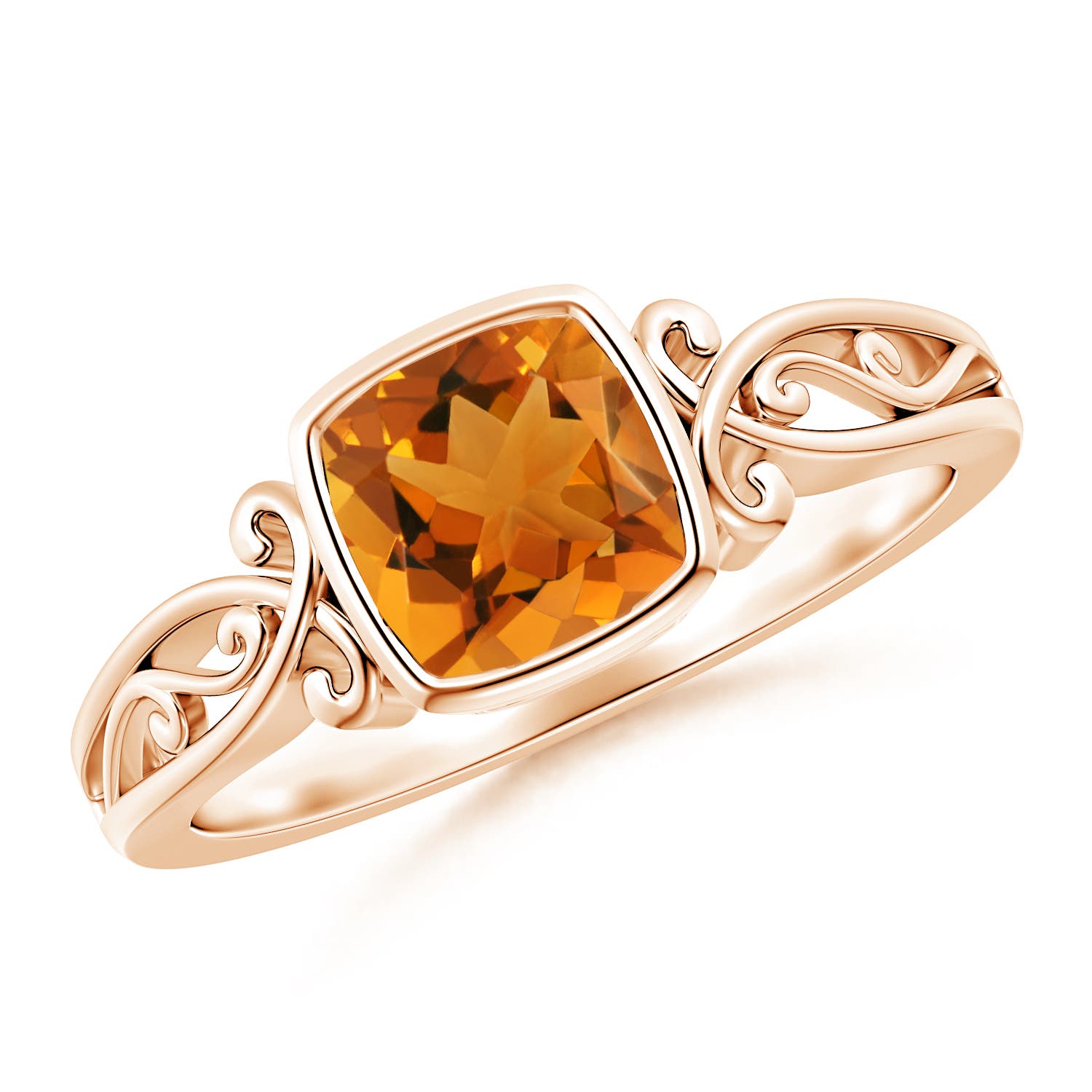 AAA - Citrine / 0.9 CT / 14 KT Rose Gold