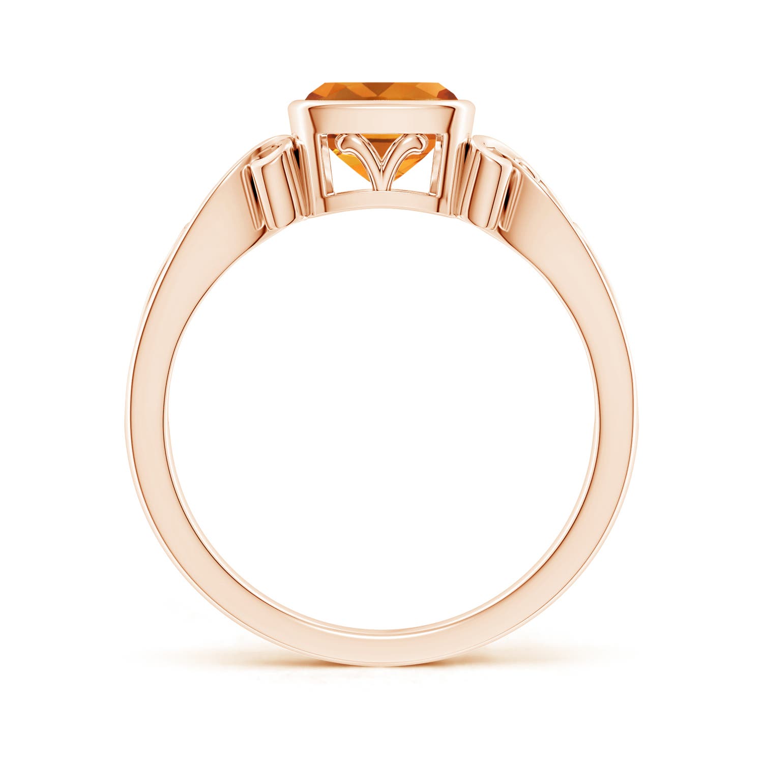 AAA - Citrine / 0.9 CT / 14 KT Rose Gold