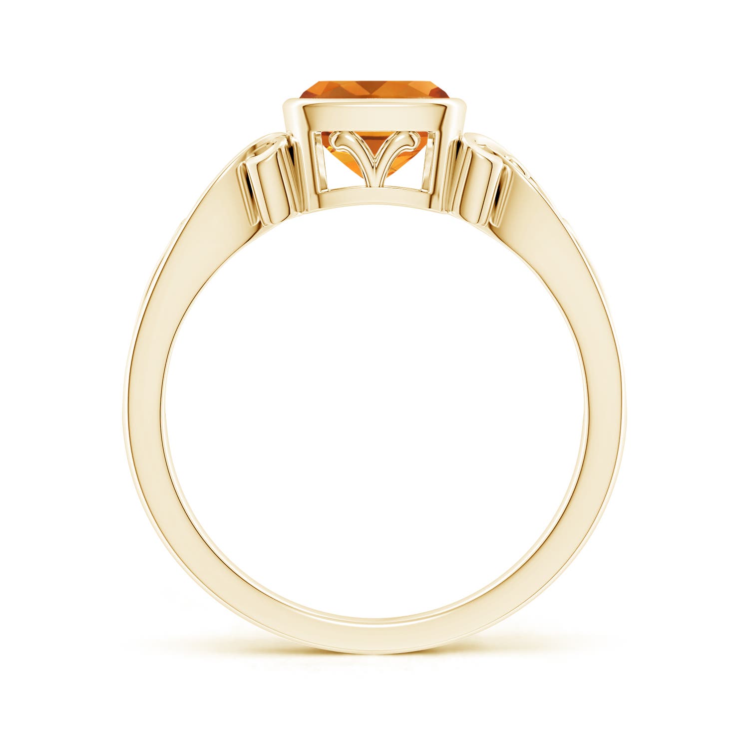 AAA - Citrine / 0.9 CT / 14 KT Yellow Gold