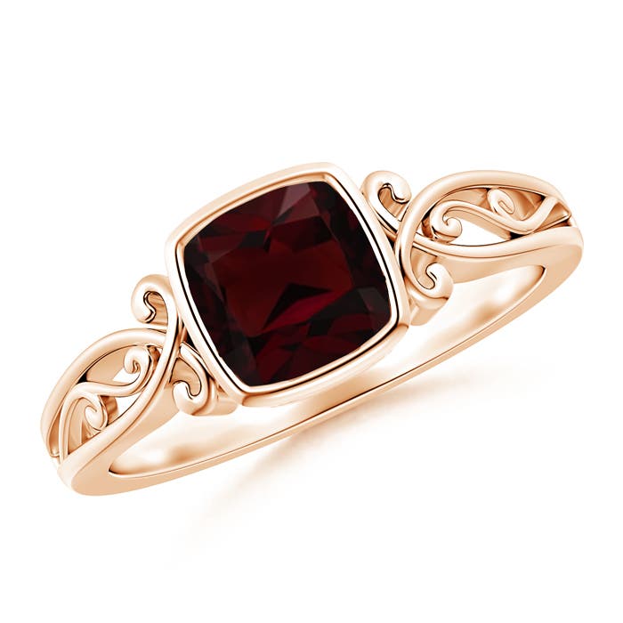 A - Garnet / 1.25 CT / 14 KT Rose Gold