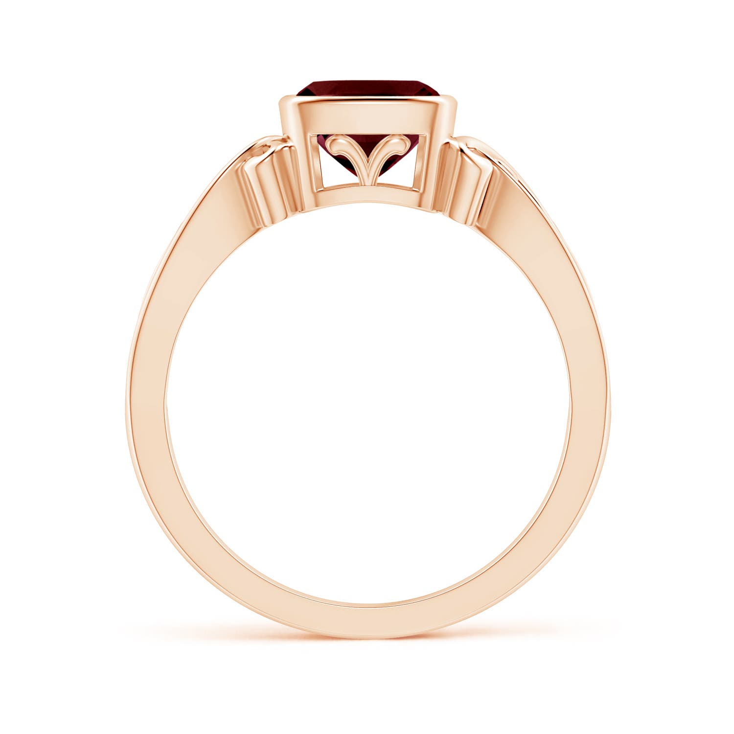 A - Garnet / 1.25 CT / 14 KT Rose Gold