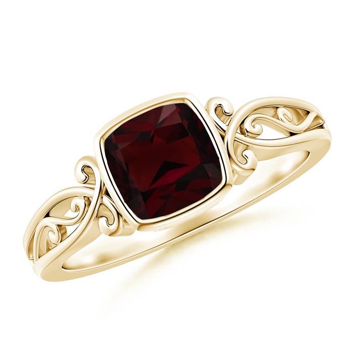 A - Garnet / 1.25 CT / 14 KT Yellow Gold