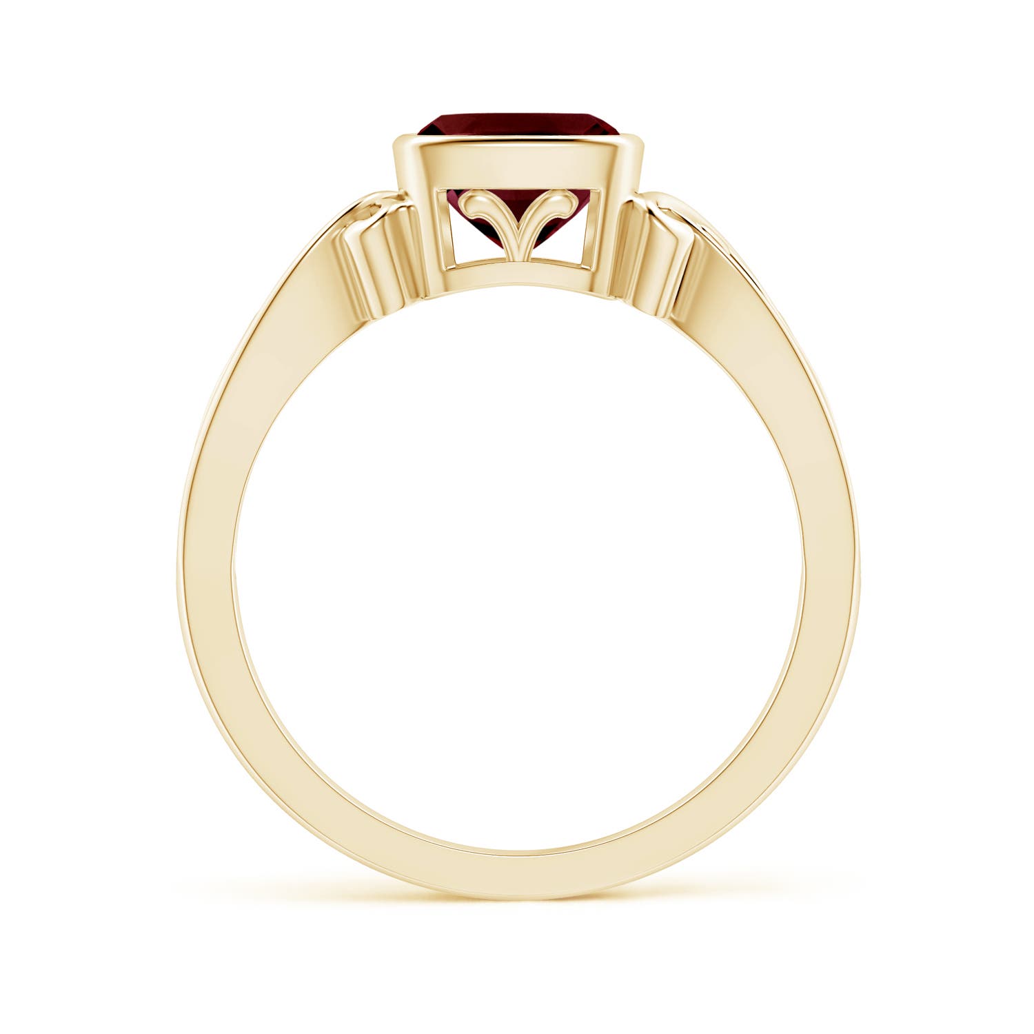 A - Garnet / 1.25 CT / 14 KT Yellow Gold