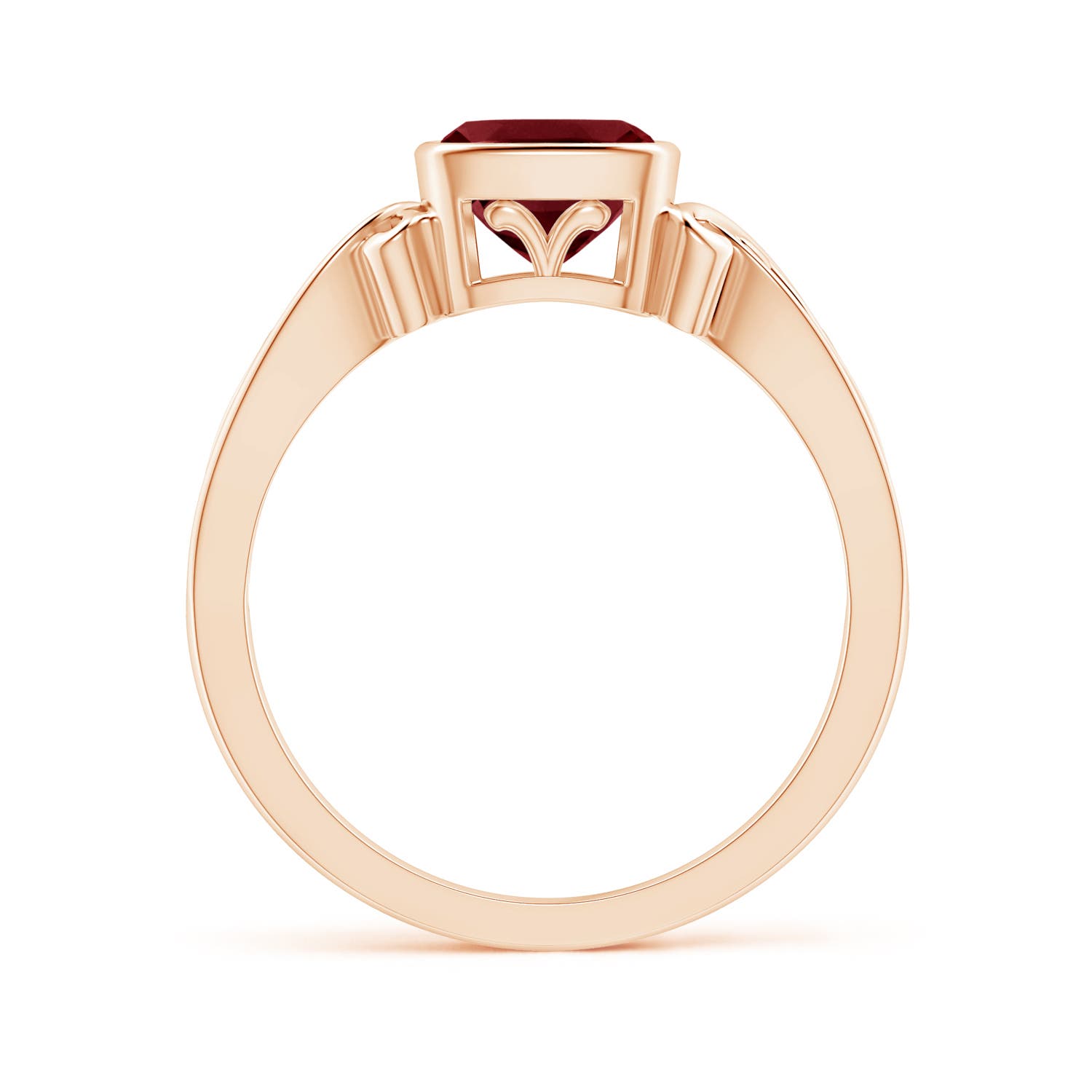 AA - Garnet / 1.25 CT / 14 KT Rose Gold