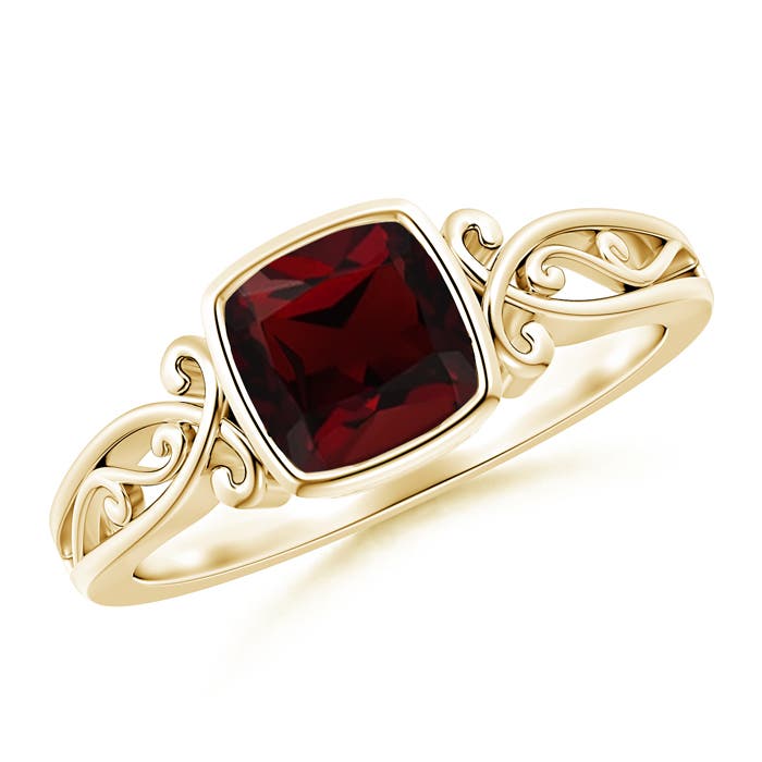 AA - Garnet / 1.25 CT / 14 KT Yellow Gold