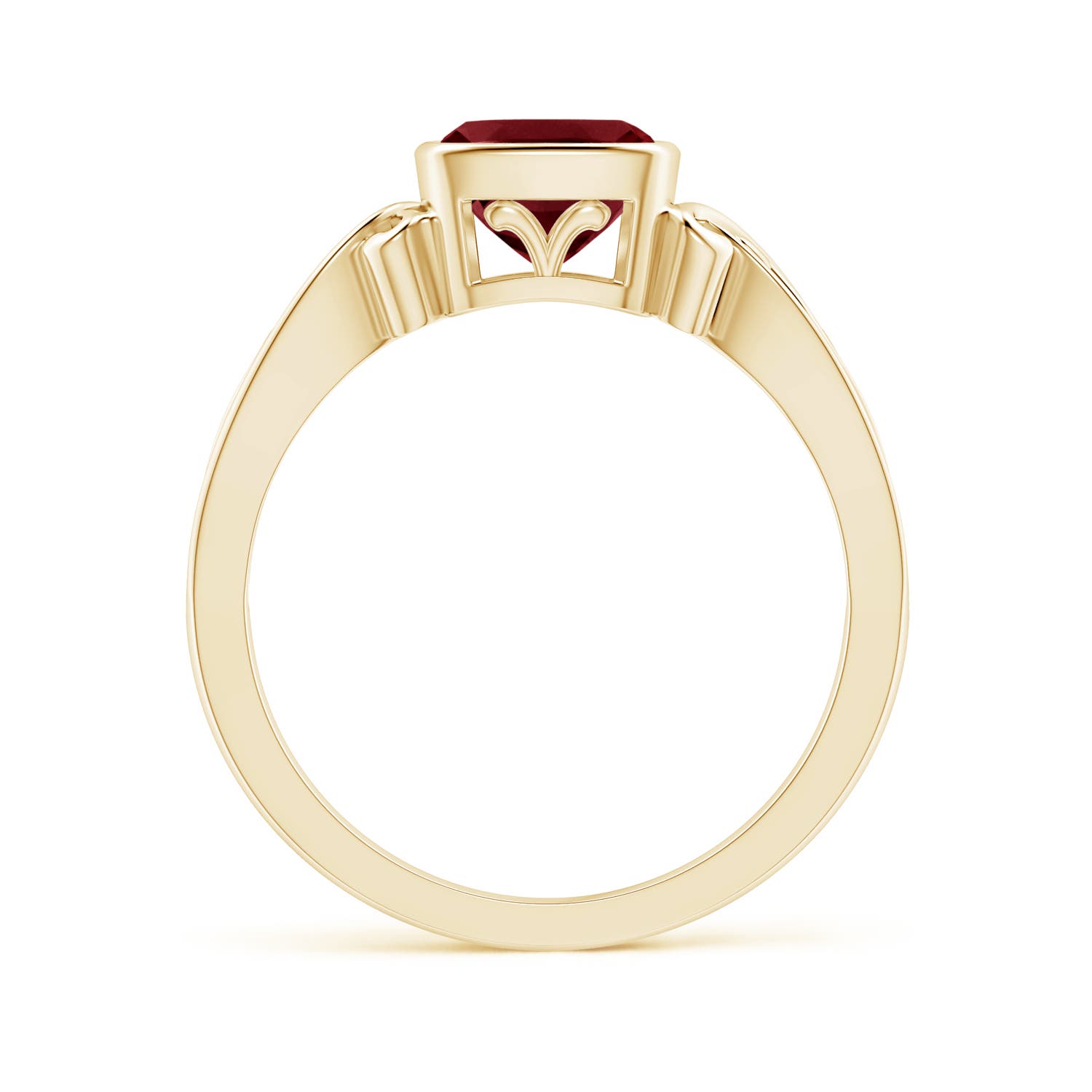 AA - Garnet / 1.25 CT / 14 KT Yellow Gold