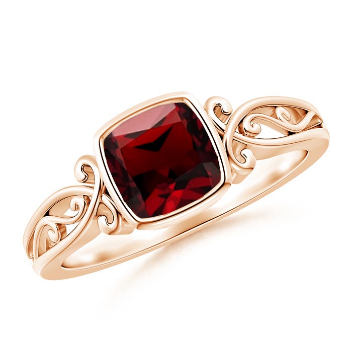 AAAA - Garnet / 1.25 CT / 14 KT Rose Gold