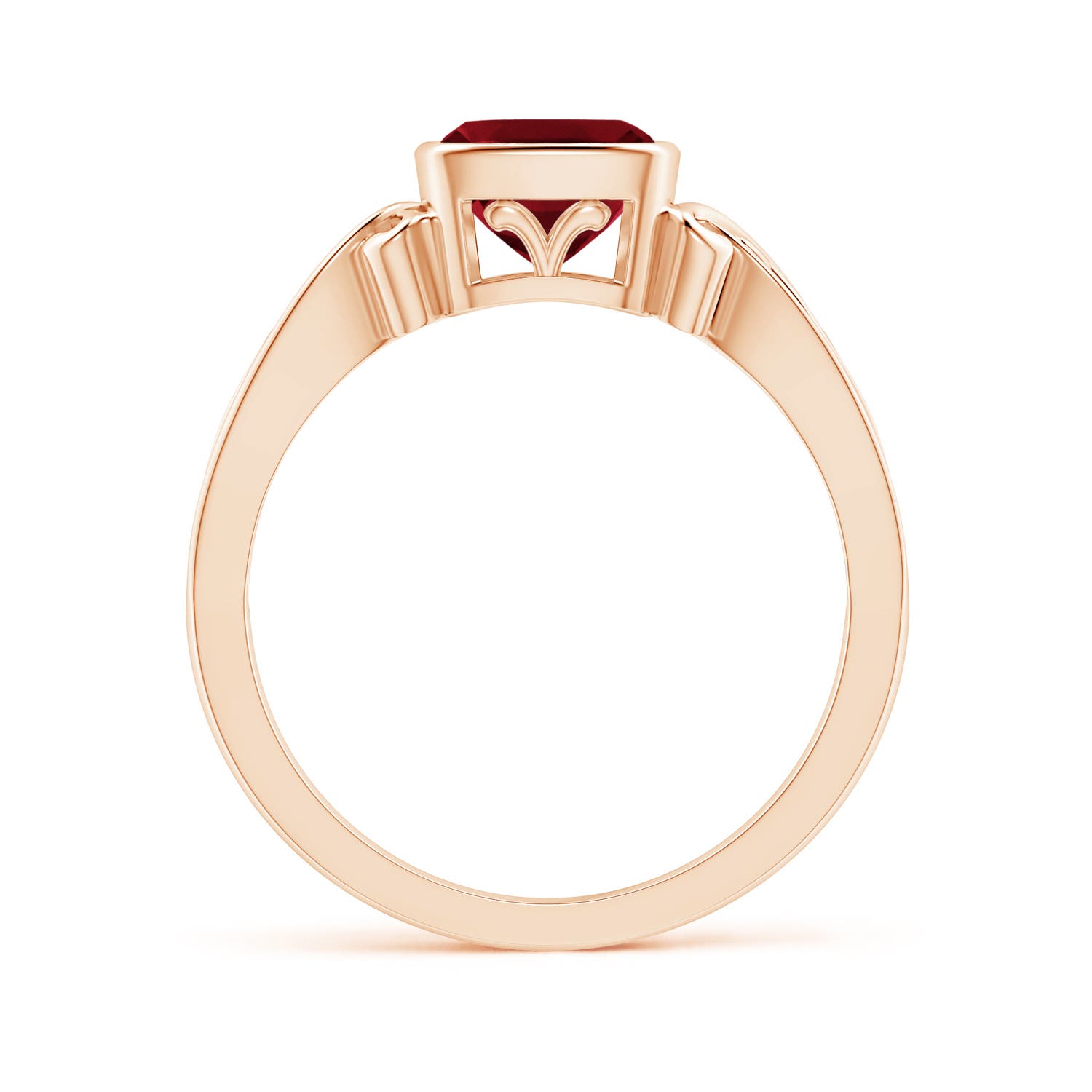 AAAA - Garnet / 1.25 CT / 14 KT Rose Gold