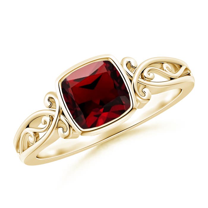 AAAA - Garnet / 1.25 CT / 14 KT Yellow Gold