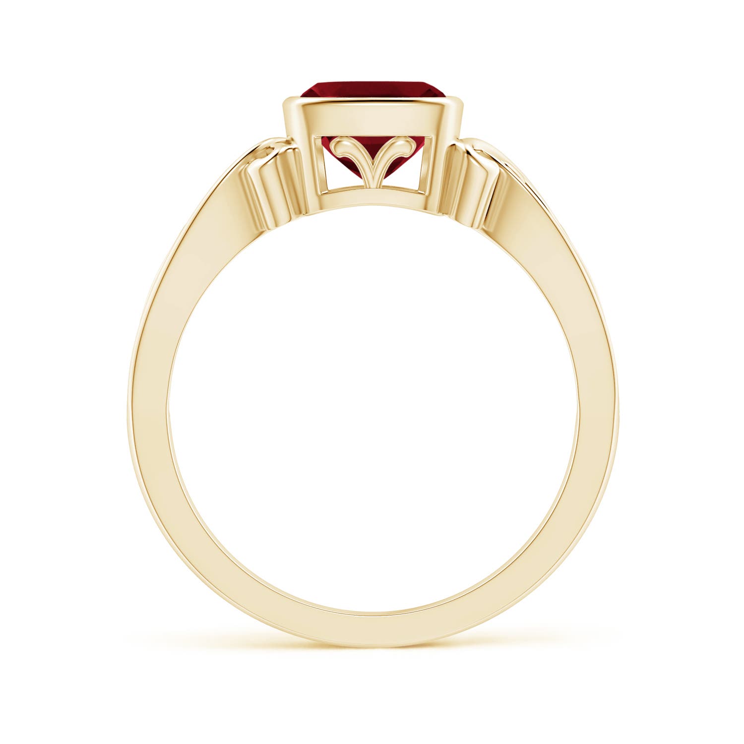 AAAA - Garnet / 1.25 CT / 14 KT Yellow Gold