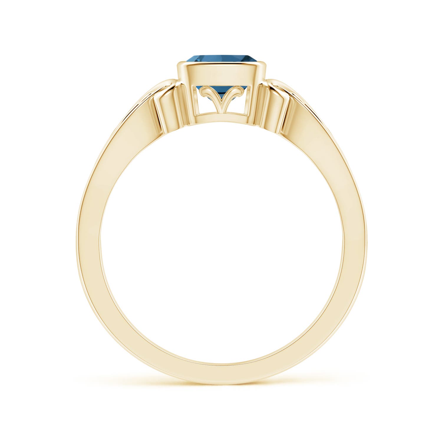 AA - London Blue Topaz / 0.7 CT / 14 KT Yellow Gold