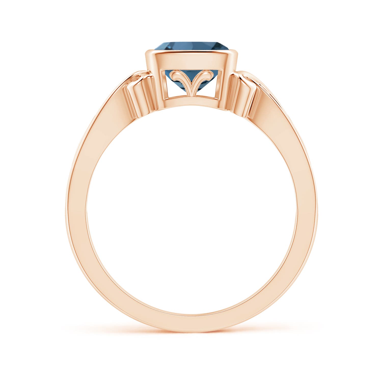 A - London Blue Topaz / 1.1 CT / 14 KT Rose Gold