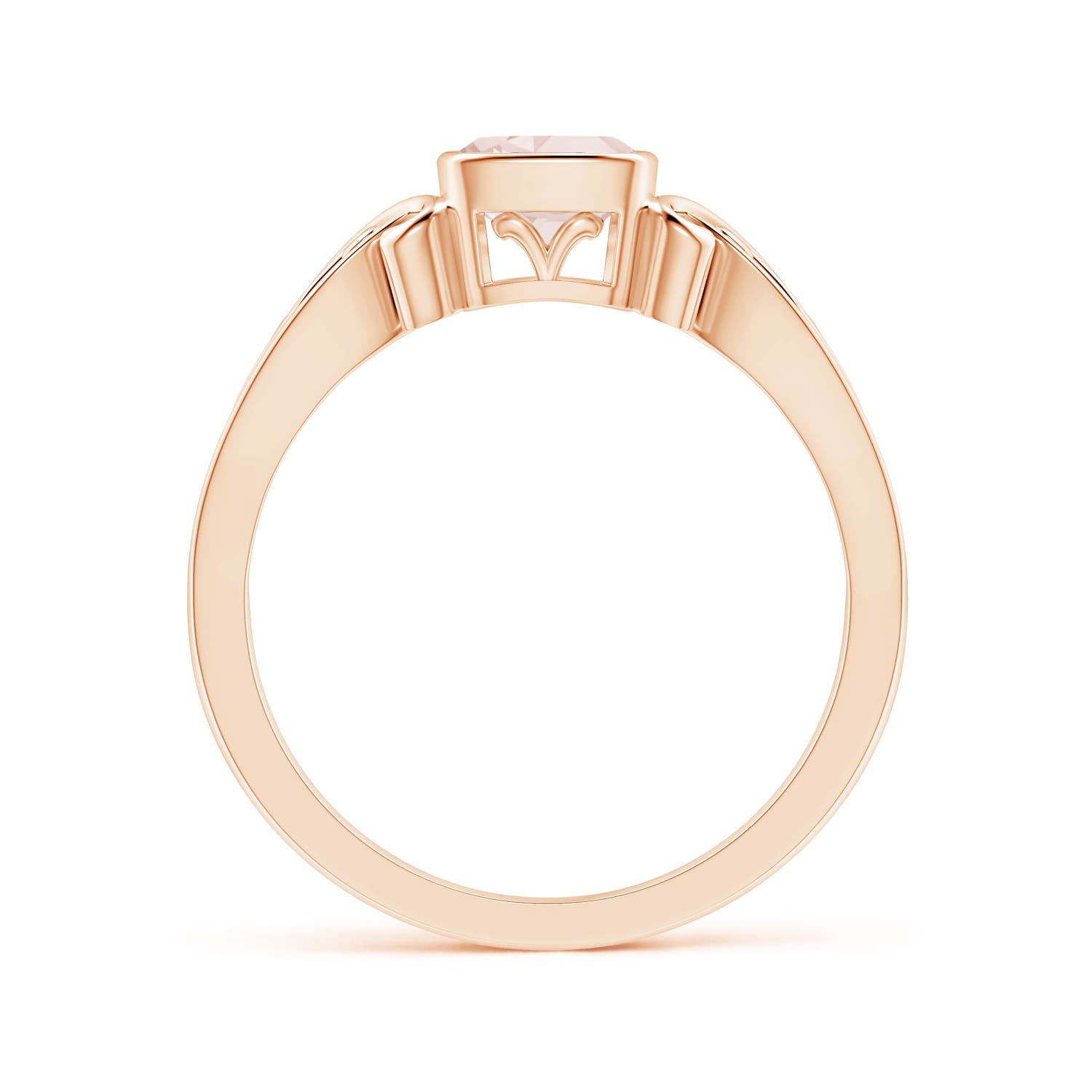 A - Morganite / 0.45 CT / 14 KT Rose Gold