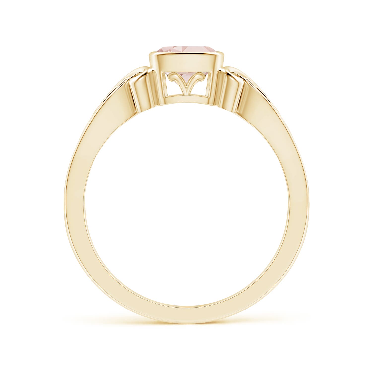 AA - Morganite / 0.45 CT / 14 KT Yellow Gold