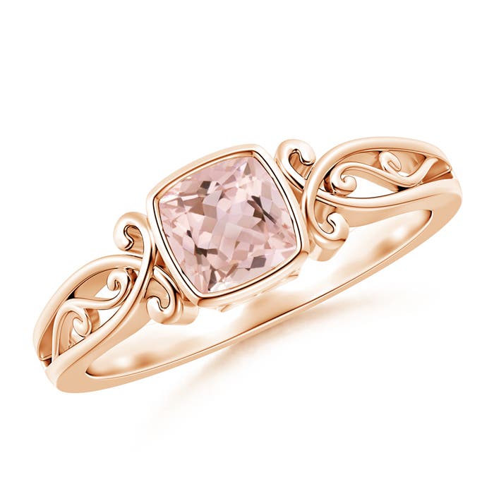 AAAA - Morganite / 0.45 CT / 14 KT Rose Gold