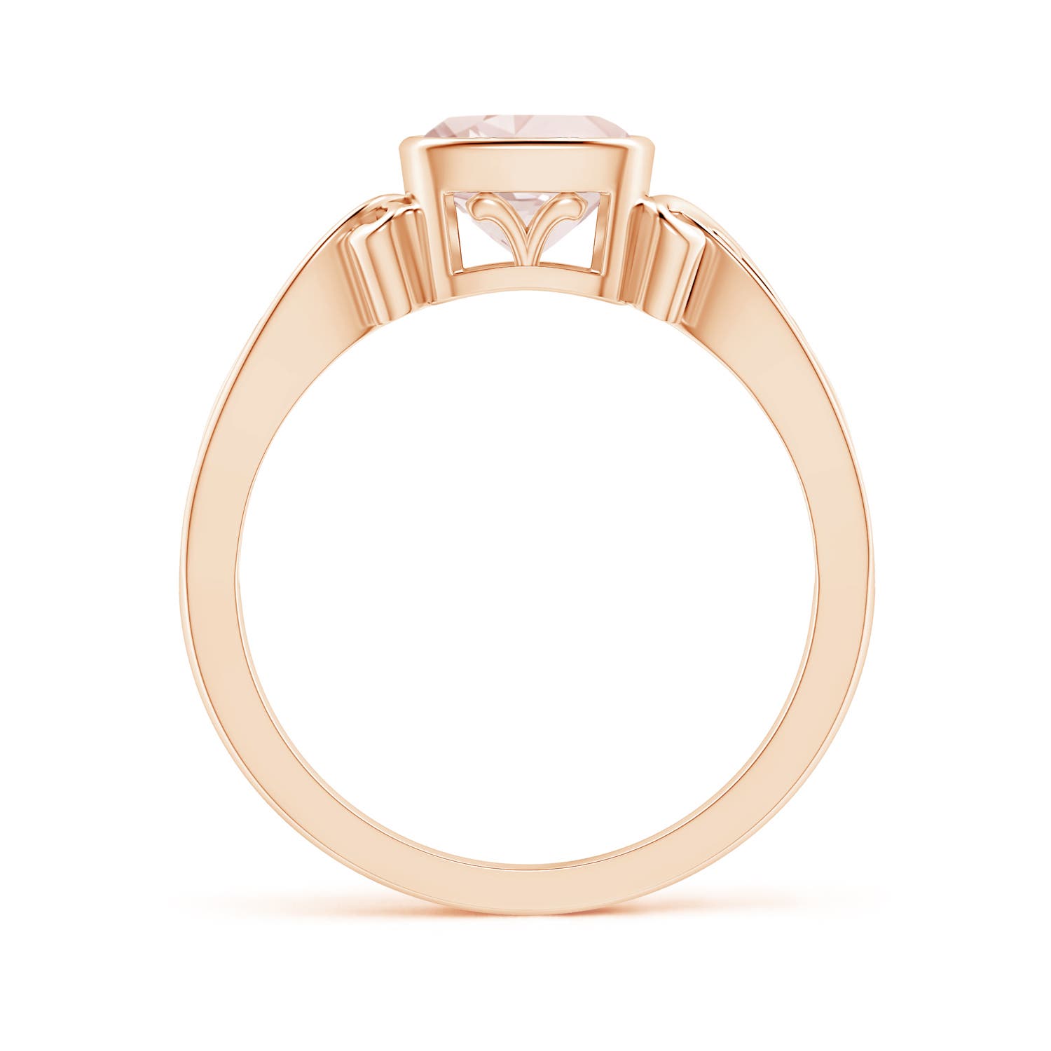 A - Morganite / 0.75 CT / 14 KT Rose Gold