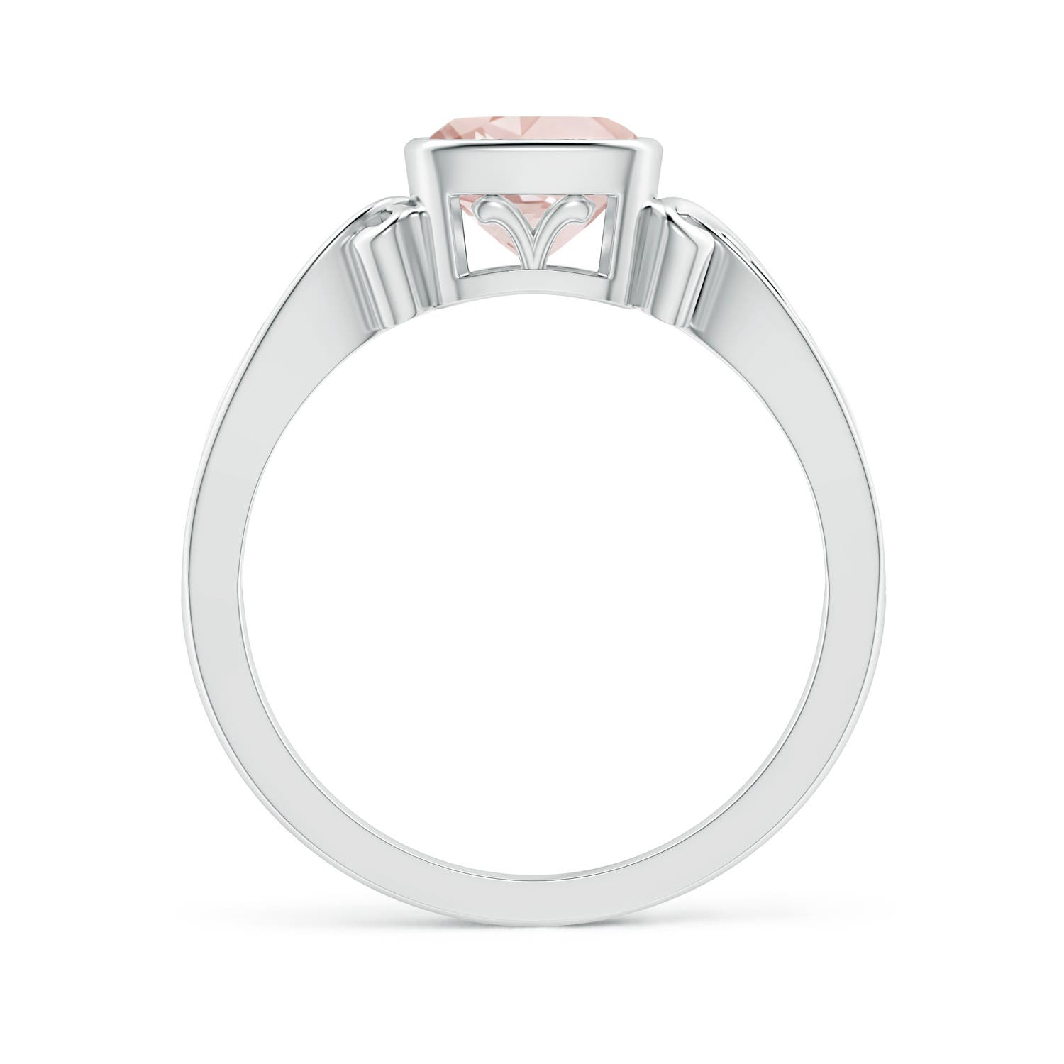 AA - Morganite / 0.75 CT / 14 KT White Gold