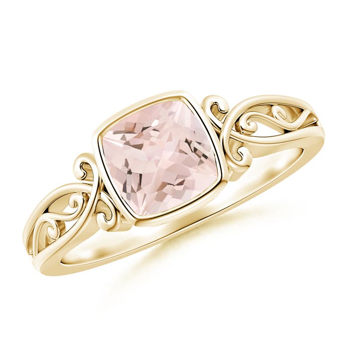 AA - Morganite / 0.75 CT / 14 KT Yellow Gold