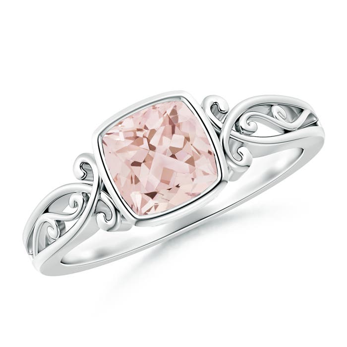 AAA - Morganite / 0.75 CT / 14 KT White Gold