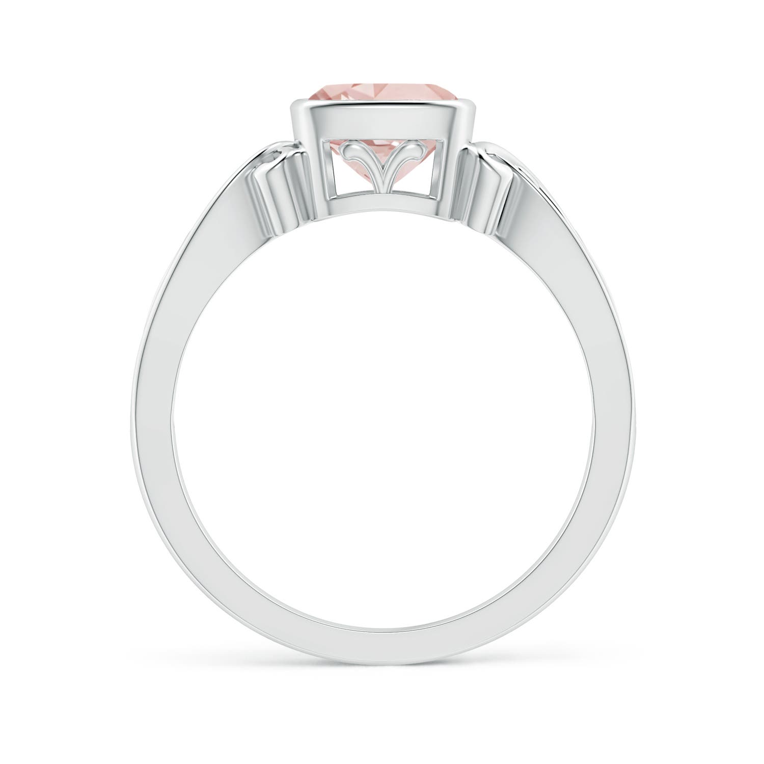 AAA - Morganite / 0.75 CT / 14 KT White Gold