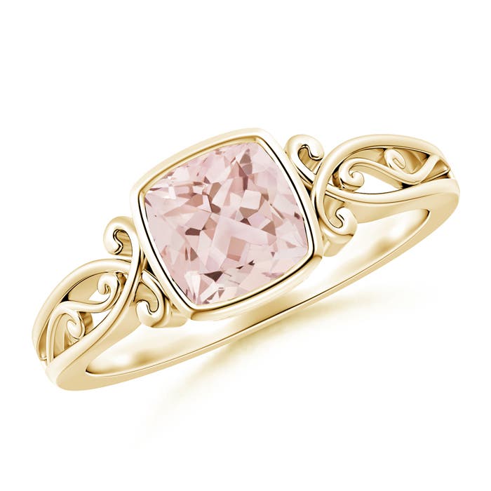 AAA - Morganite / 0.75 CT / 14 KT Yellow Gold