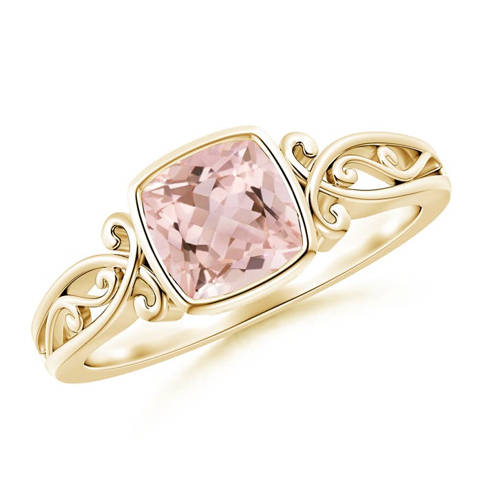 AAAA - Morganite / 0.75 CT / 14 KT Yellow Gold