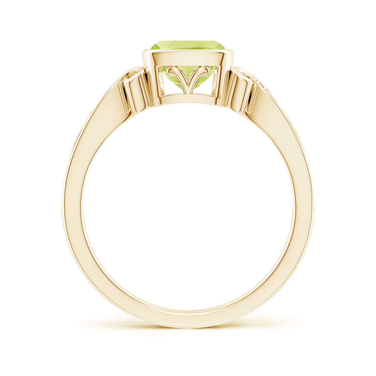 A - Peridot / 1.1 CT / 14 KT Yellow Gold