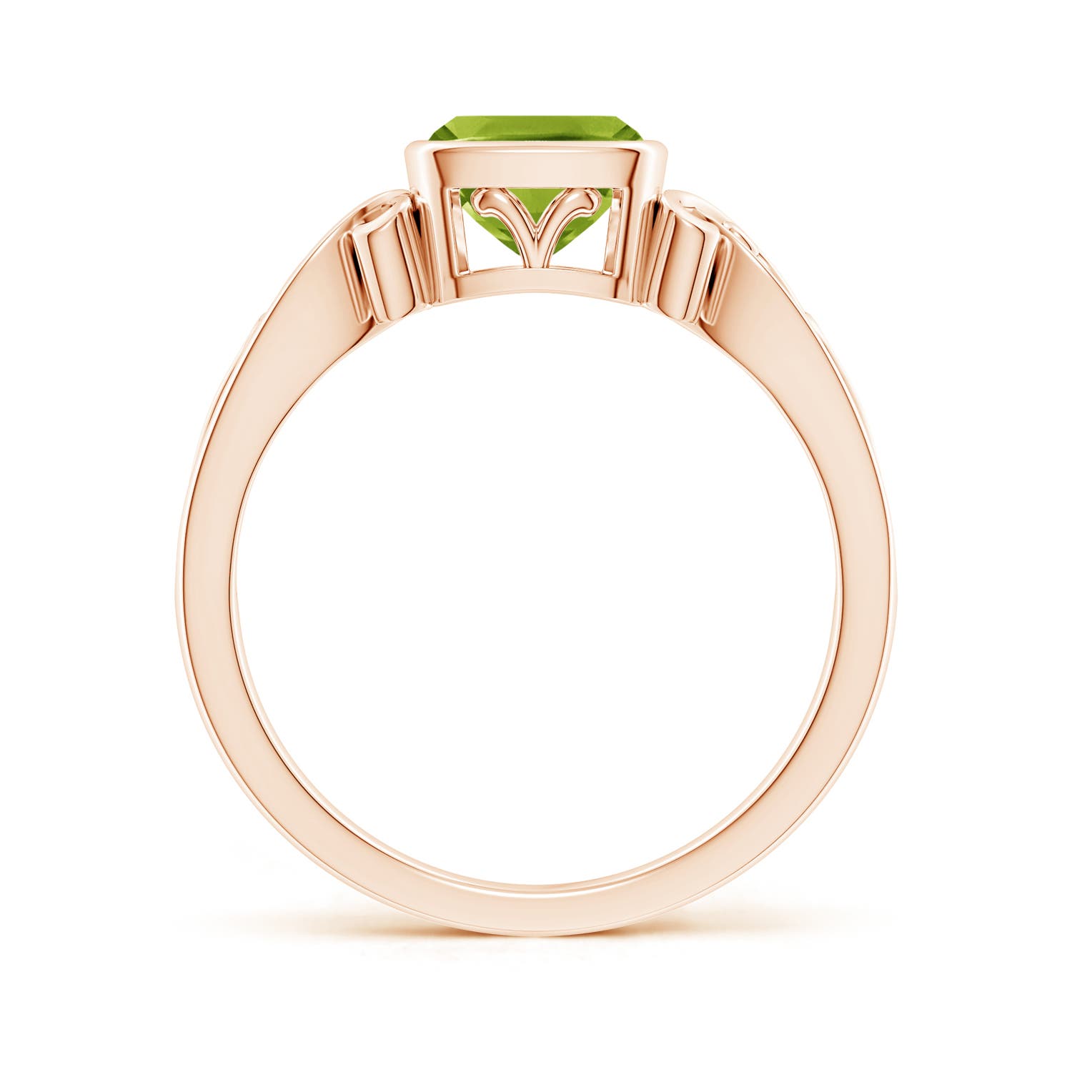 AAA - Peridot / 1.1 CT / 14 KT Rose Gold