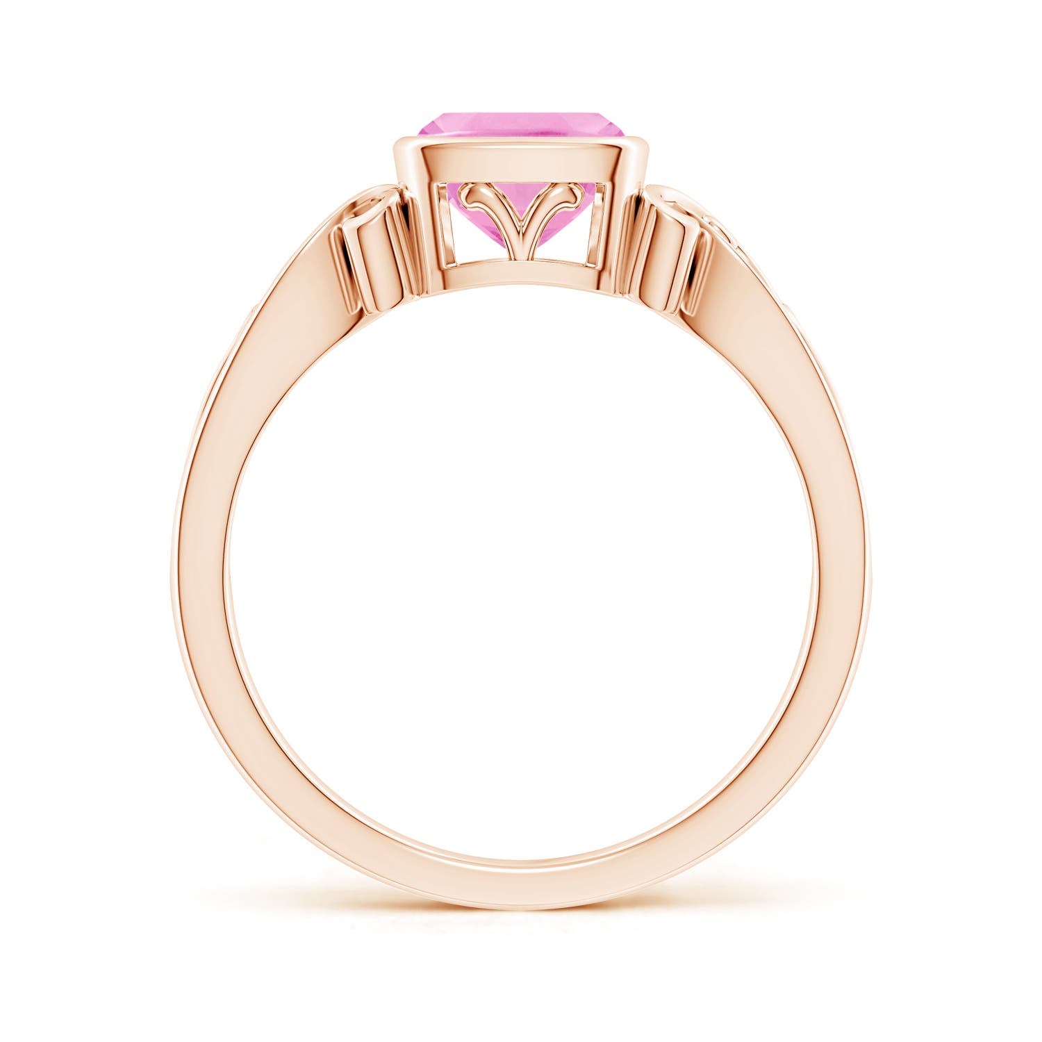 A - Pink Sapphire / 0.9 CT / 14 KT Rose Gold