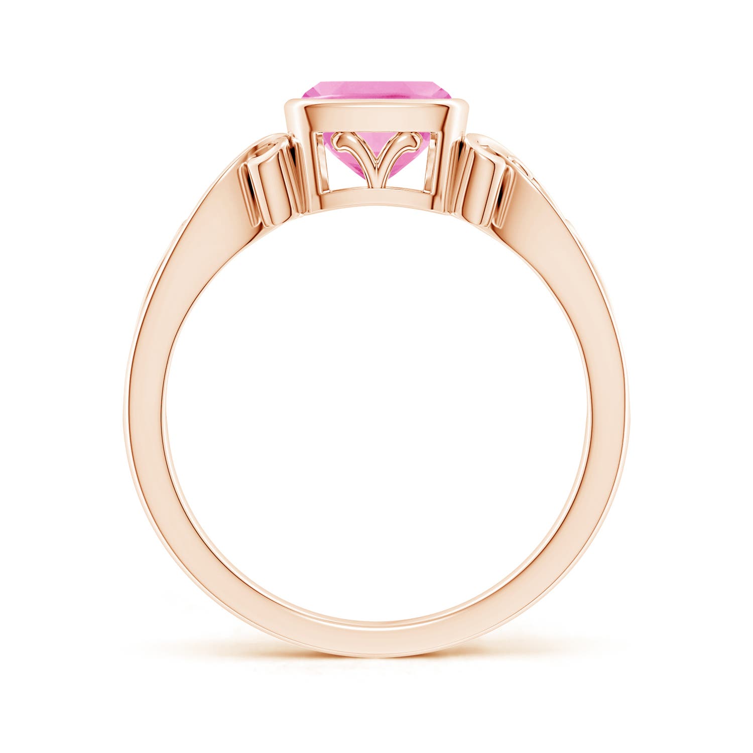 AA - Pink Sapphire / 0.9 CT / 14 KT Rose Gold