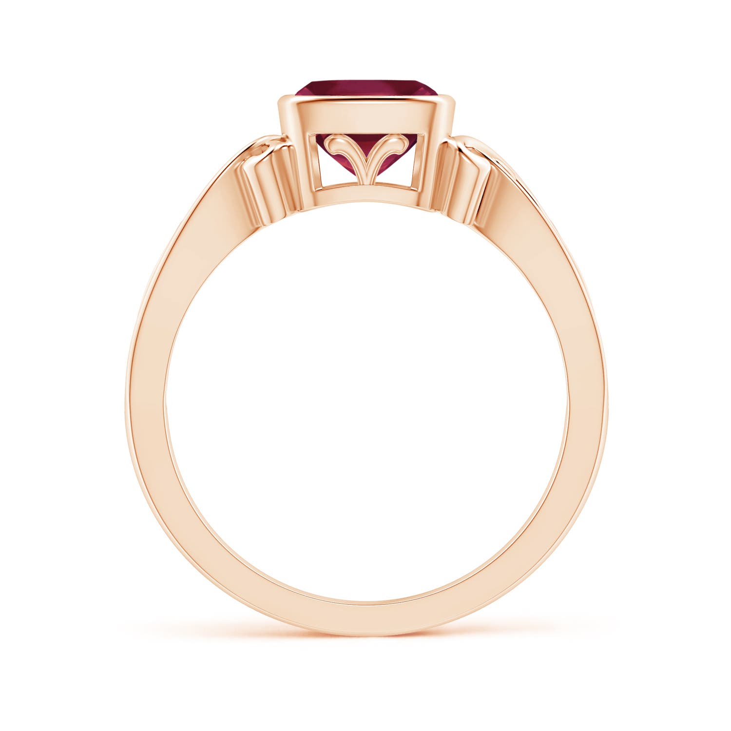 A - Ruby / 0.95 CT / 14 KT Rose Gold