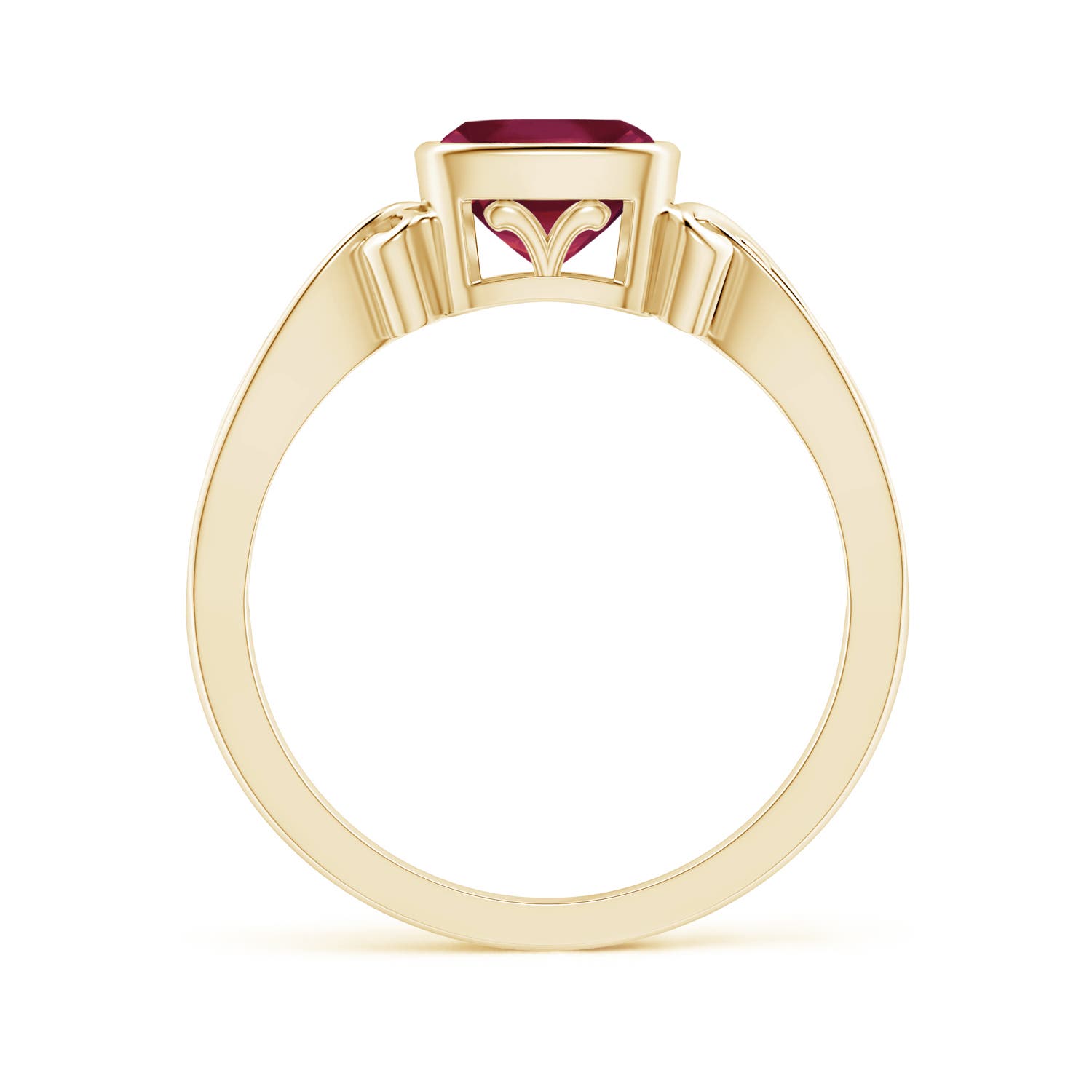 A - Ruby / 0.95 CT / 14 KT Yellow Gold