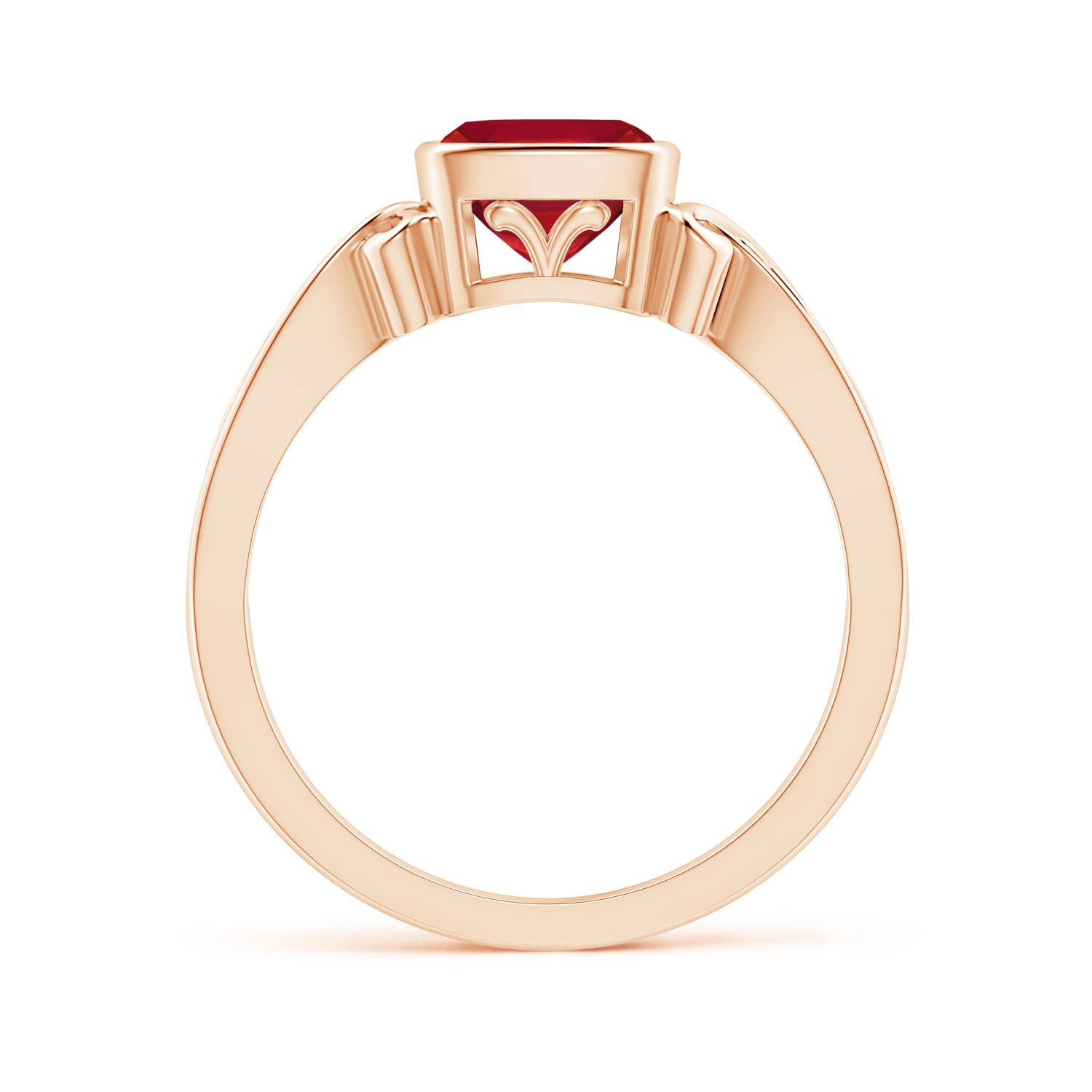 AA - Ruby / 0.95 CT / 14 KT Rose Gold