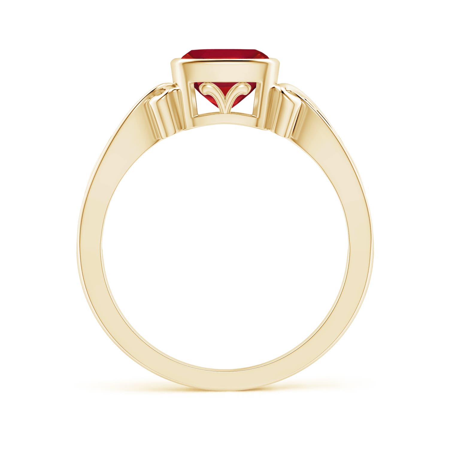 AA - Ruby / 0.95 CT / 14 KT Yellow Gold