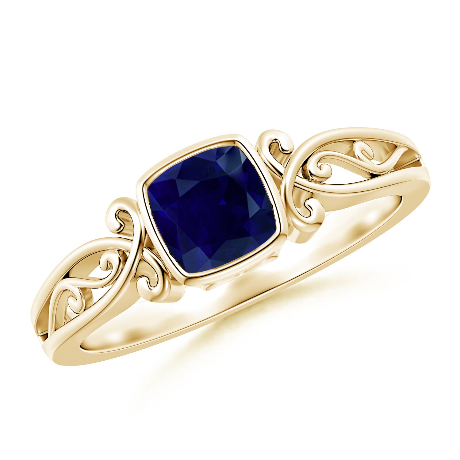 AA - Blue Sapphire / 0.57 CT / 14 KT Yellow Gold