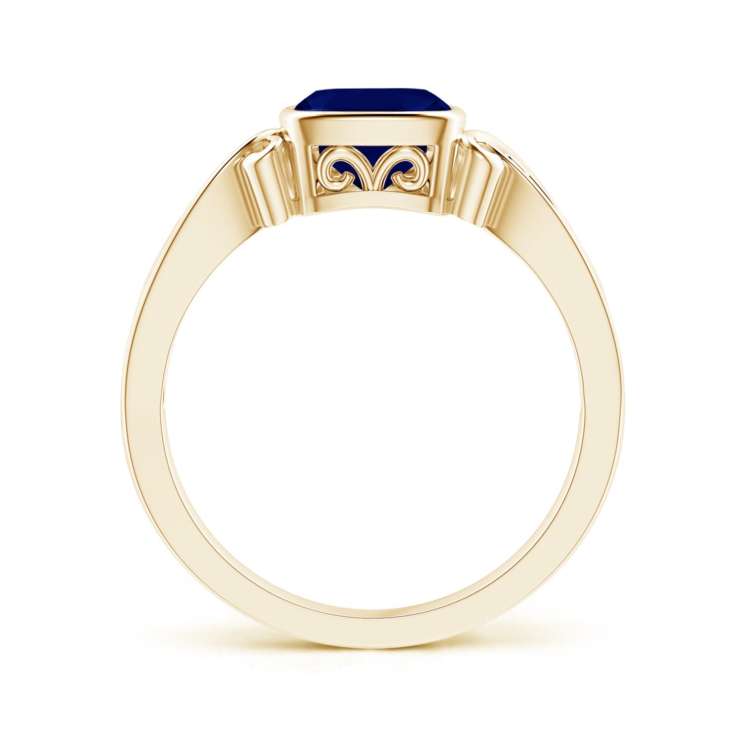 AA - Blue Sapphire / 1 CT / 14 KT Yellow Gold