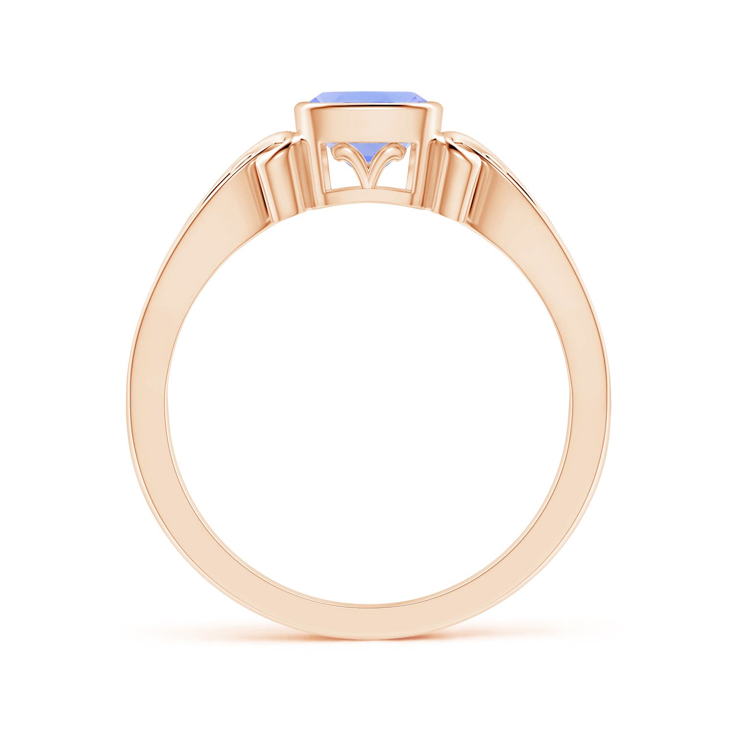 A - Tanzanite / 0.8 CT / 14 KT Rose Gold