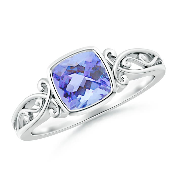 A - Tanzanite / 1.05 CT / 14 KT White Gold