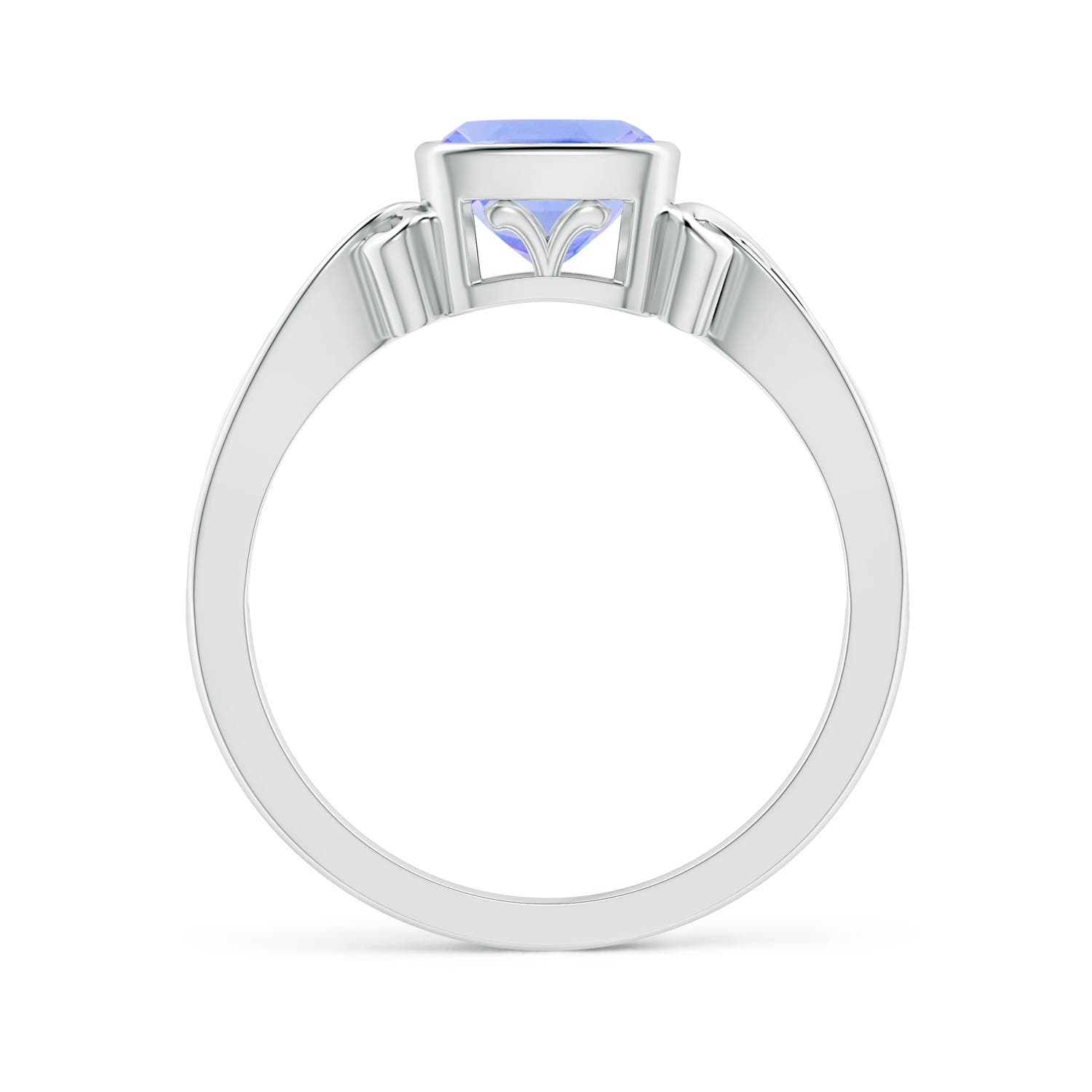 A - Tanzanite / 1.05 CT / 14 KT White Gold