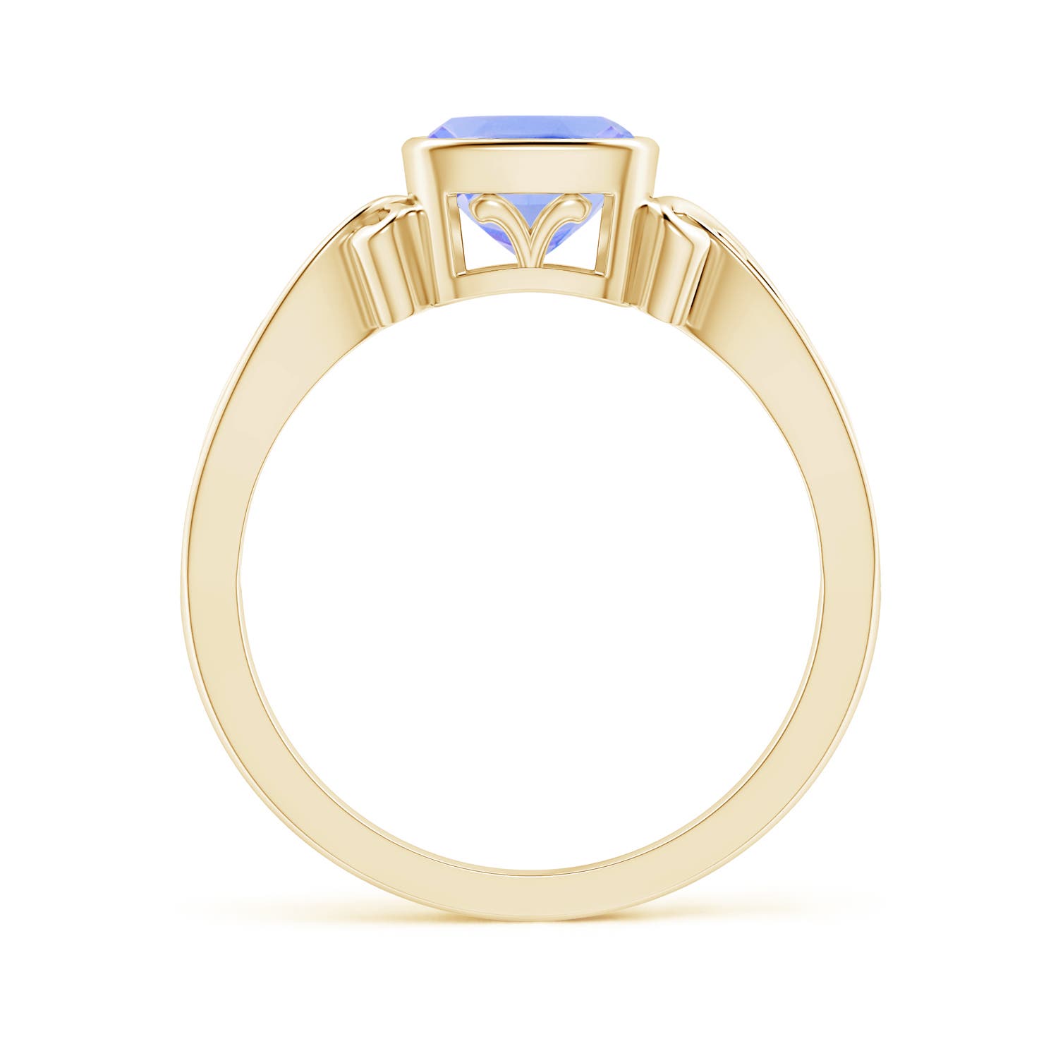 A - Tanzanite / 1.05 CT / 14 KT Yellow Gold