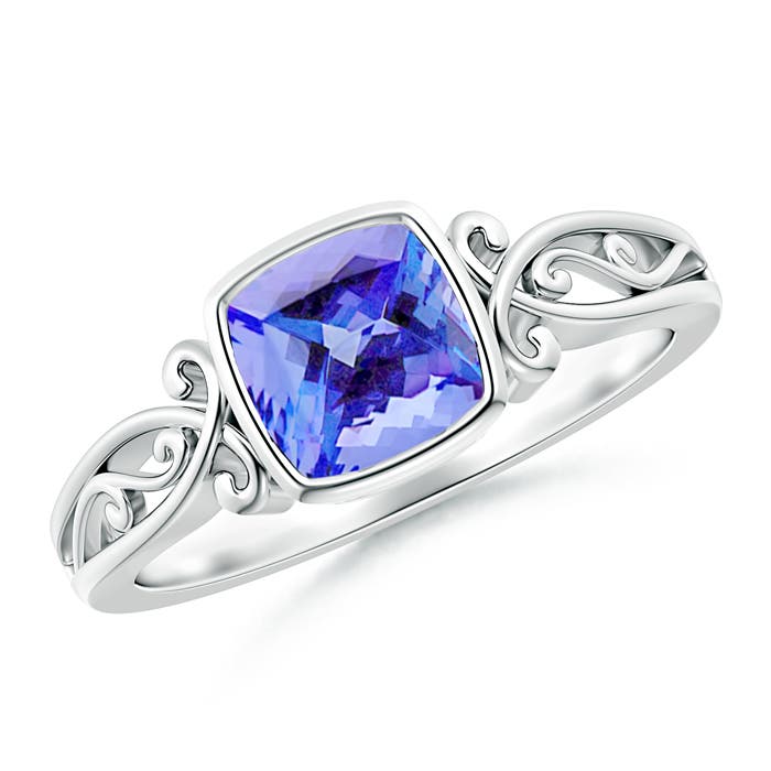 AA - Tanzanite / 1.05 CT / 14 KT White Gold