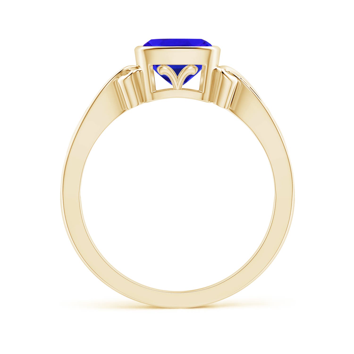 AAA - Tanzanite / 1.05 CT / 14 KT Yellow Gold