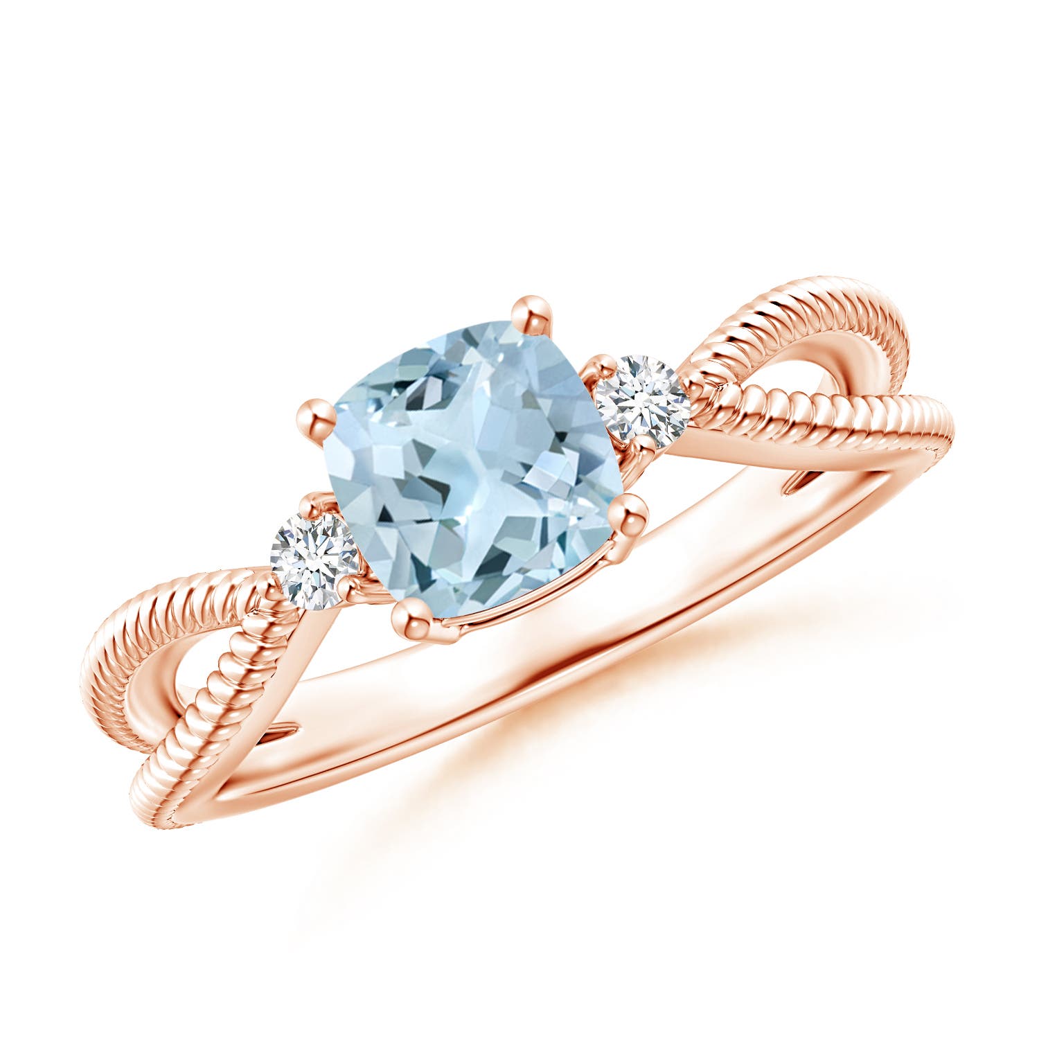 AA - Aquamarine / 0.97 CT / 14 KT Rose Gold