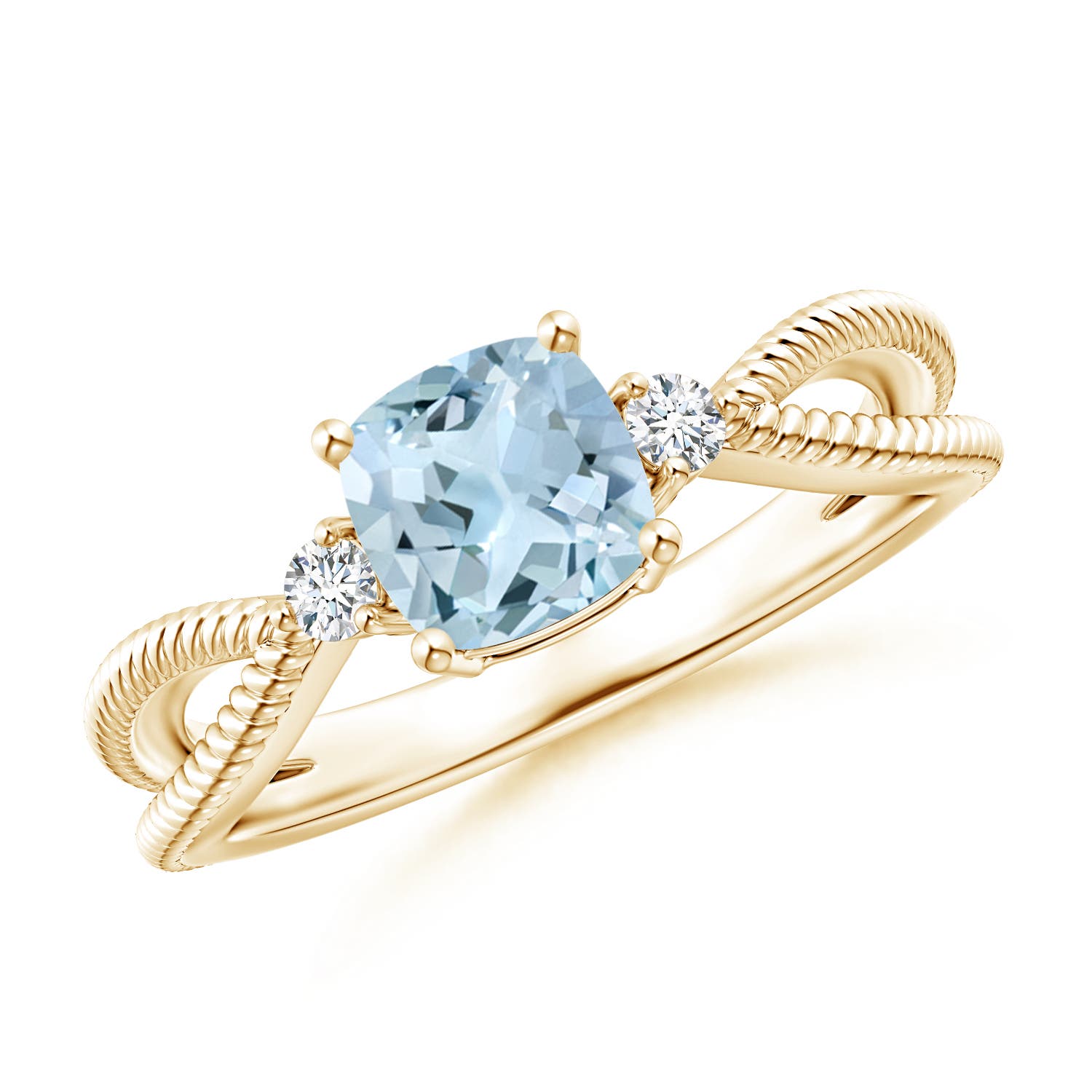 AA - Aquamarine / 0.97 CT / 14 KT Yellow Gold