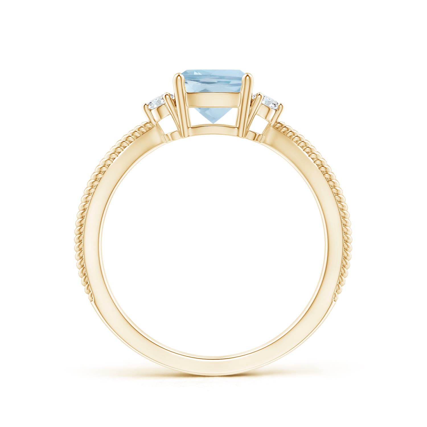 AA - Aquamarine / 0.97 CT / 14 KT Yellow Gold