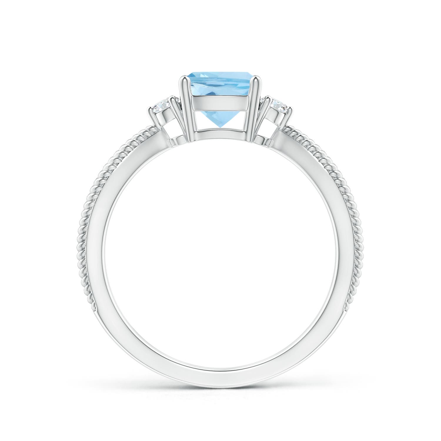 AAA - Aquamarine / 0.97 CT / 14 KT White Gold